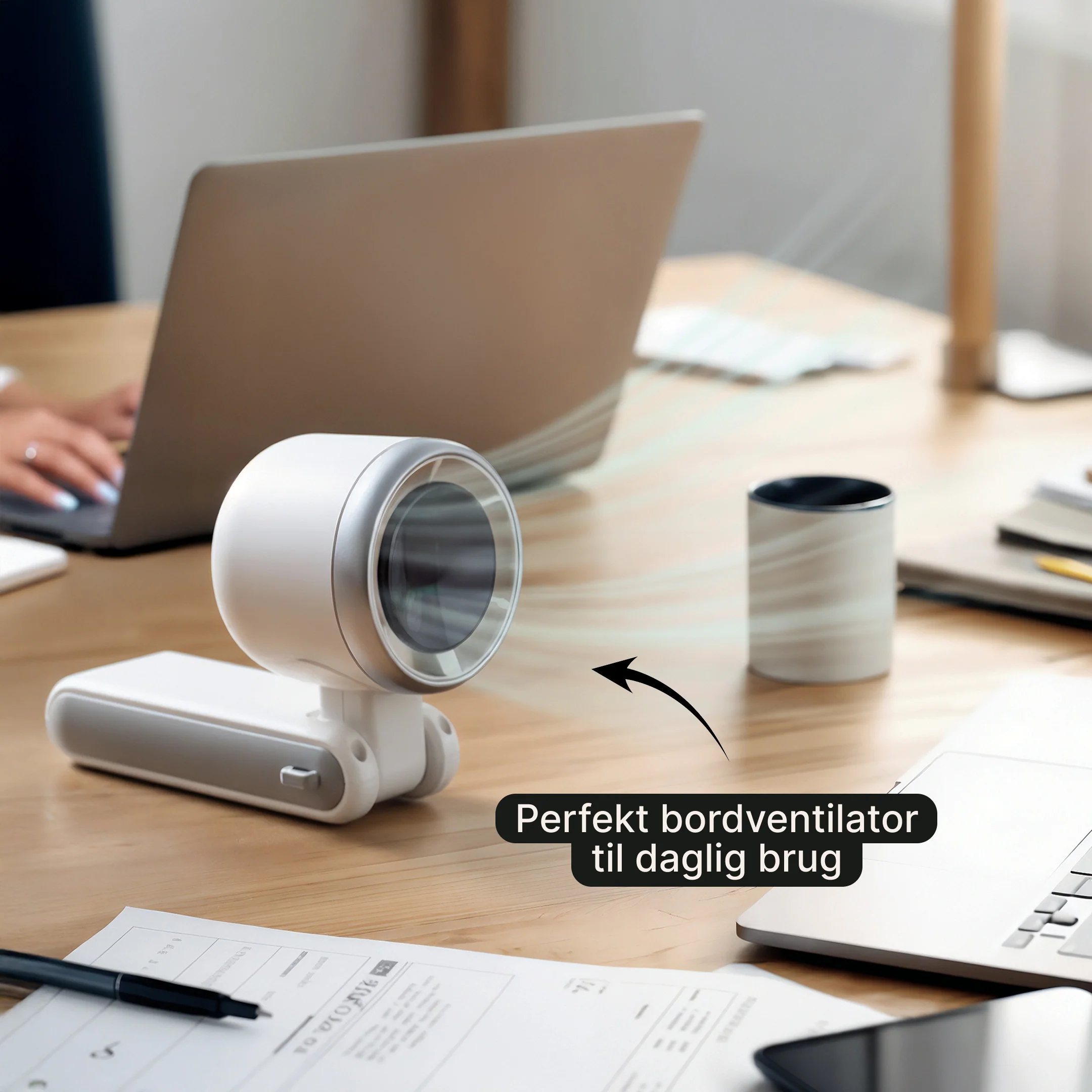 Bærbar turboventilator – Genopladelig nakkeventilator - Image 5
