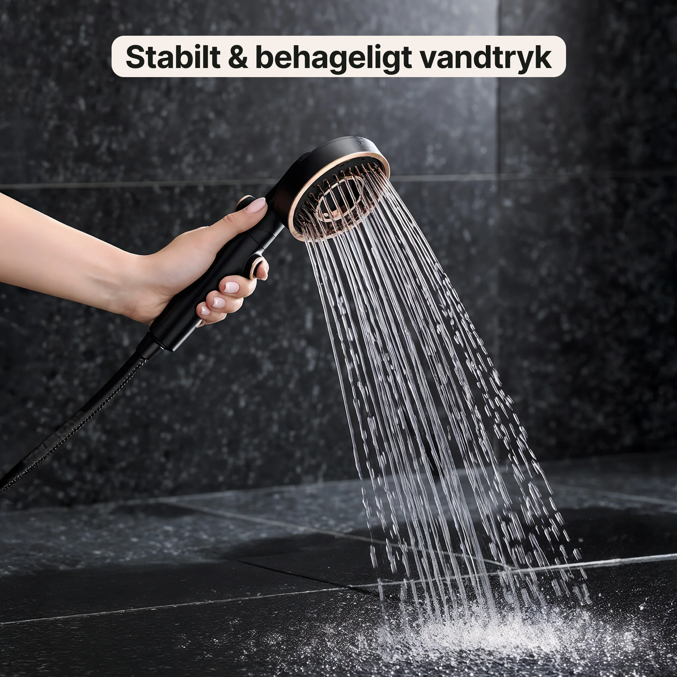Brusehoved – Vandbesparende med stopfunktion - Image 5