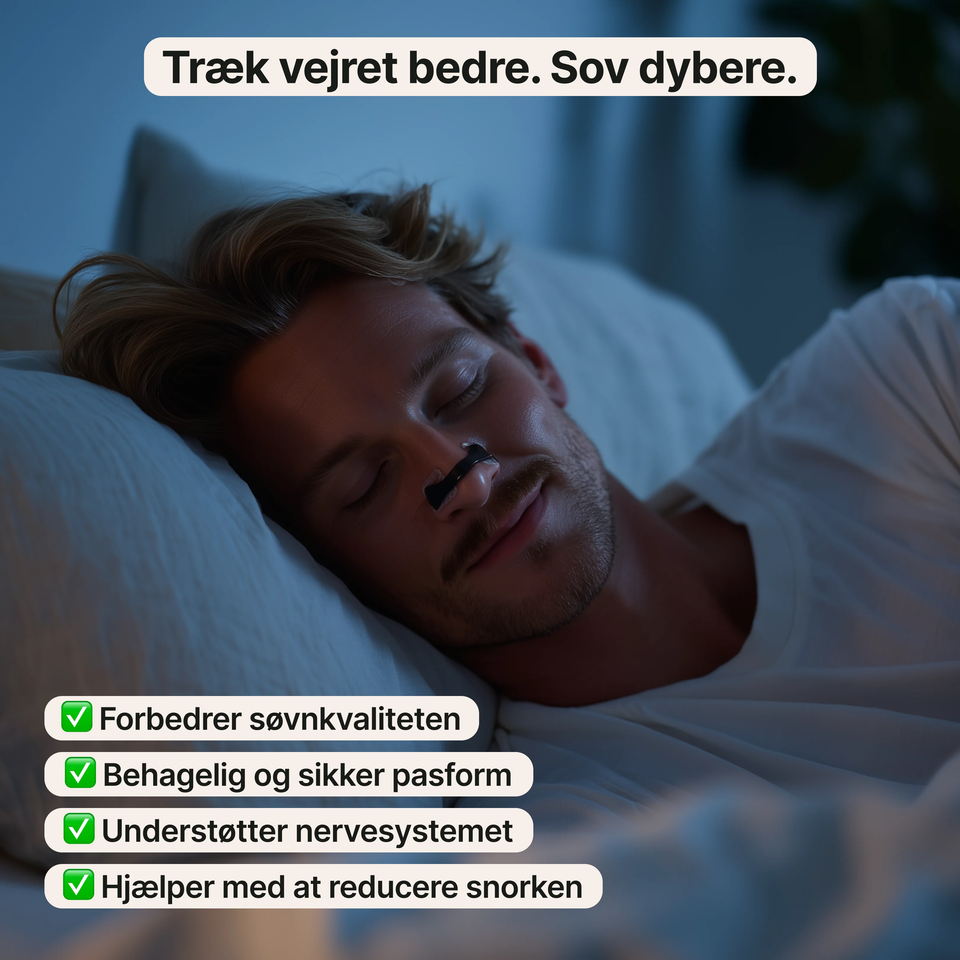Næsebånd – lindrer næseblokering og snorken - Image 2