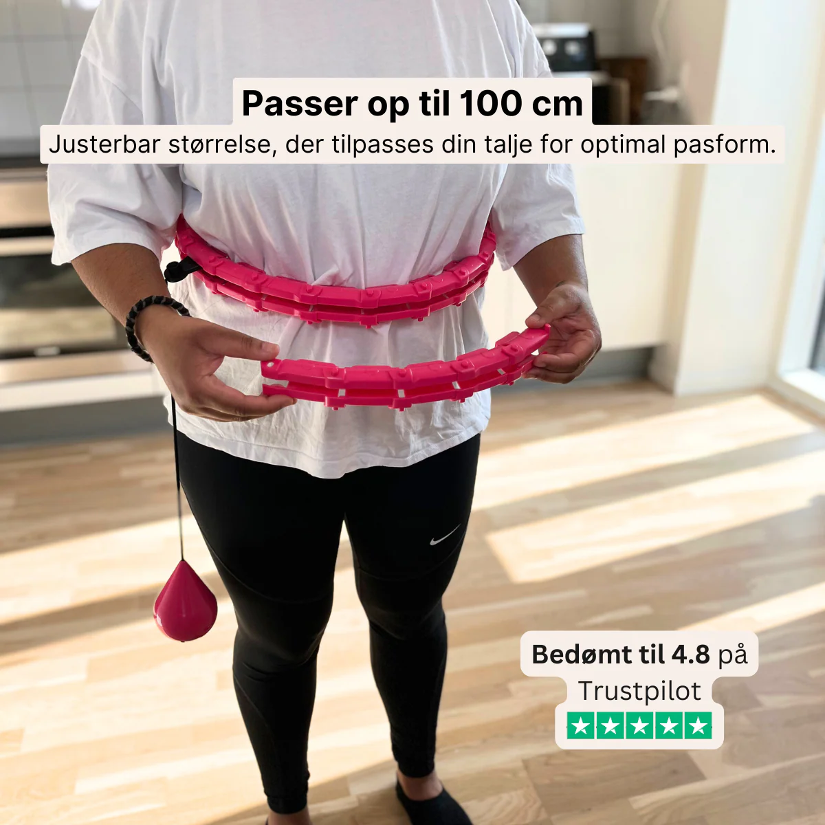 Vibrationstræner + Justerbar hulahopring med vægt (PAKKETILBUD) - Image 7